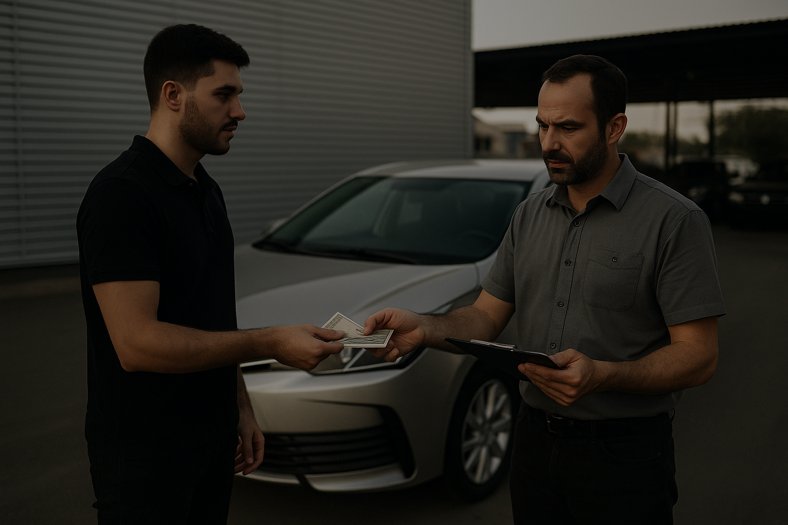 we cash any car location Abu Dhabi transaction scene